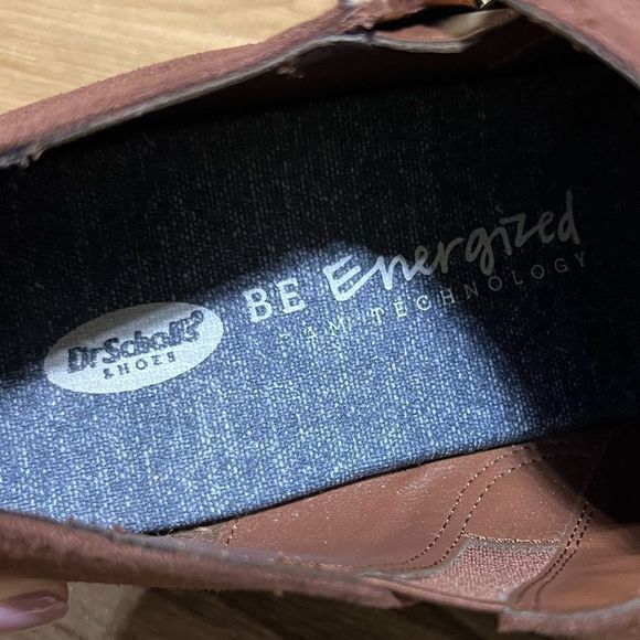 Dr. Scholl's Vegan Microfiber Zip Ankle Heeled Booties Women's Brown Size 8.5 - Picture 11 of 11